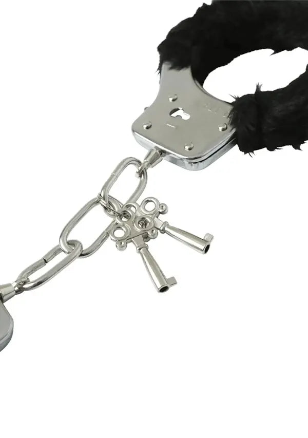 Furry Handcuffs: Black - JAKOKN - STORE