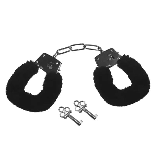 Furry Handcuffs: Black - JAKOKN - STORE