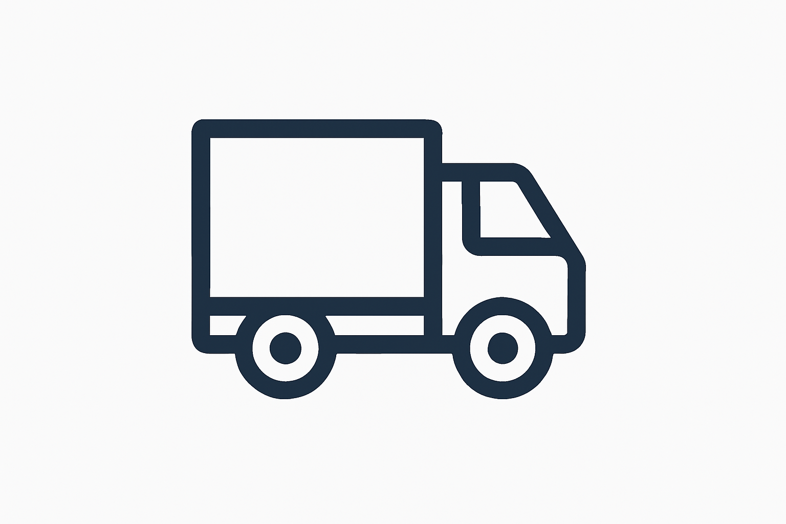 icone avec camion pour la livraison