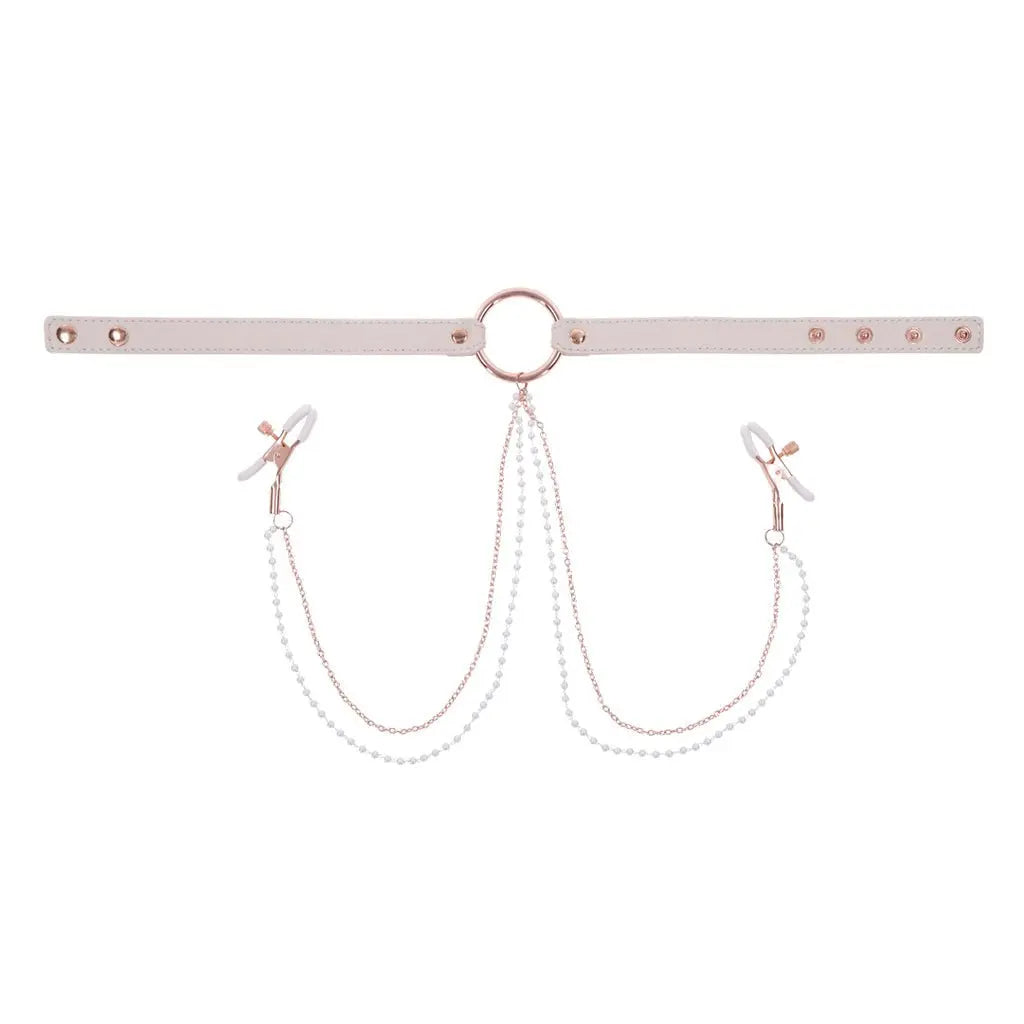 Peaches ‘n CreaMe Collar with Nipple Clamps - JAKOKN - STORE