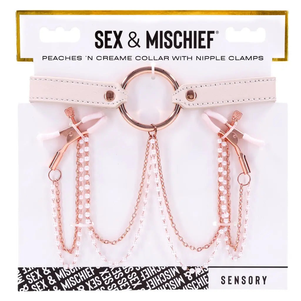 Peaches ‘n CreaMe Collar with Nipple Clamps - JAKOKN - STORE