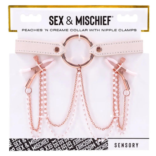 Peaches ‘n CreaMe Collar with Nipple Clamps - JAKOKN - STORE
