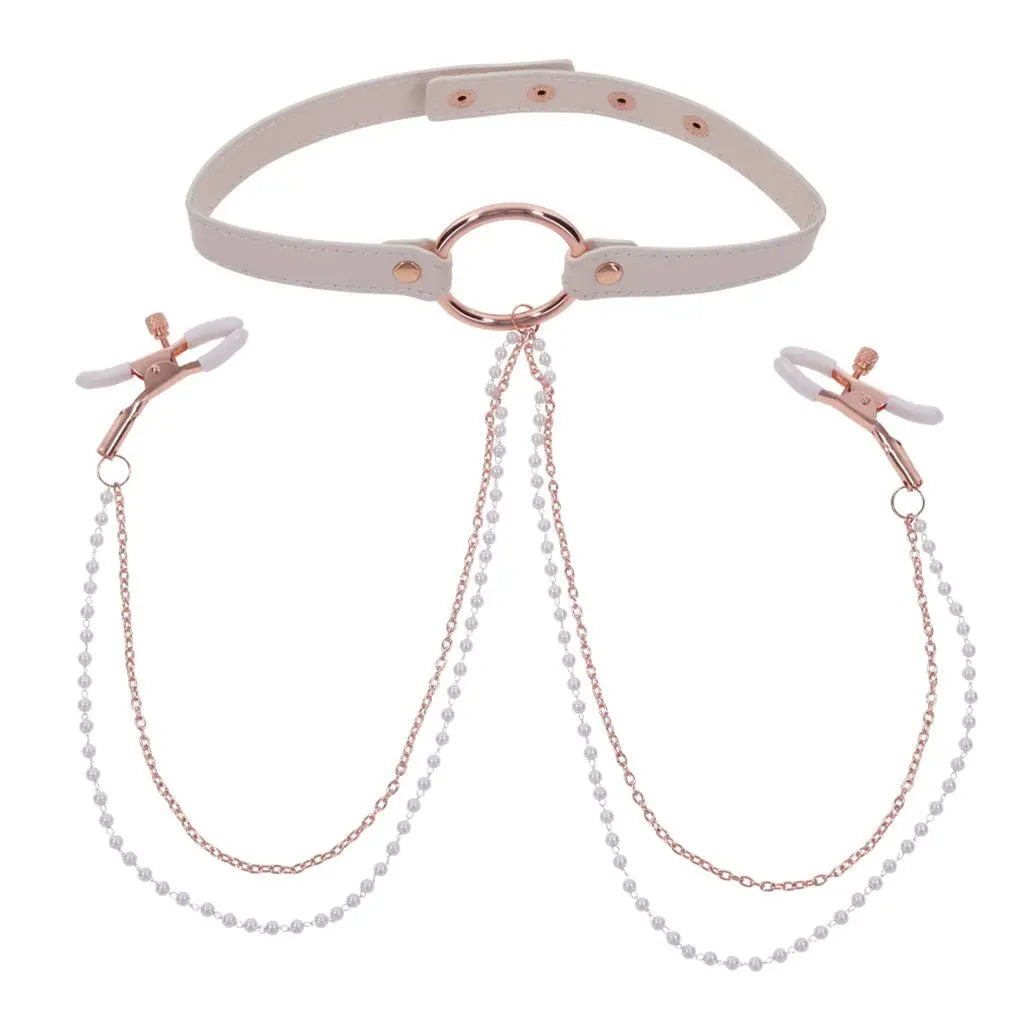 Peaches ‘n CreaMe Collar with Nipple Clamps - JAKOKN - STORE